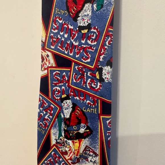 New Never Used. “Santa Past Time”, Santa Clause Tie by Joe Boxer. - Picture 6 of 6